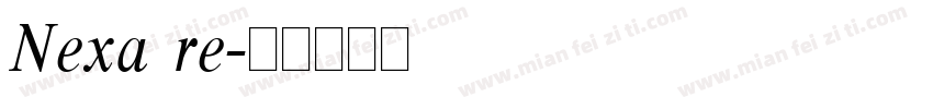 Nexa re字体转换